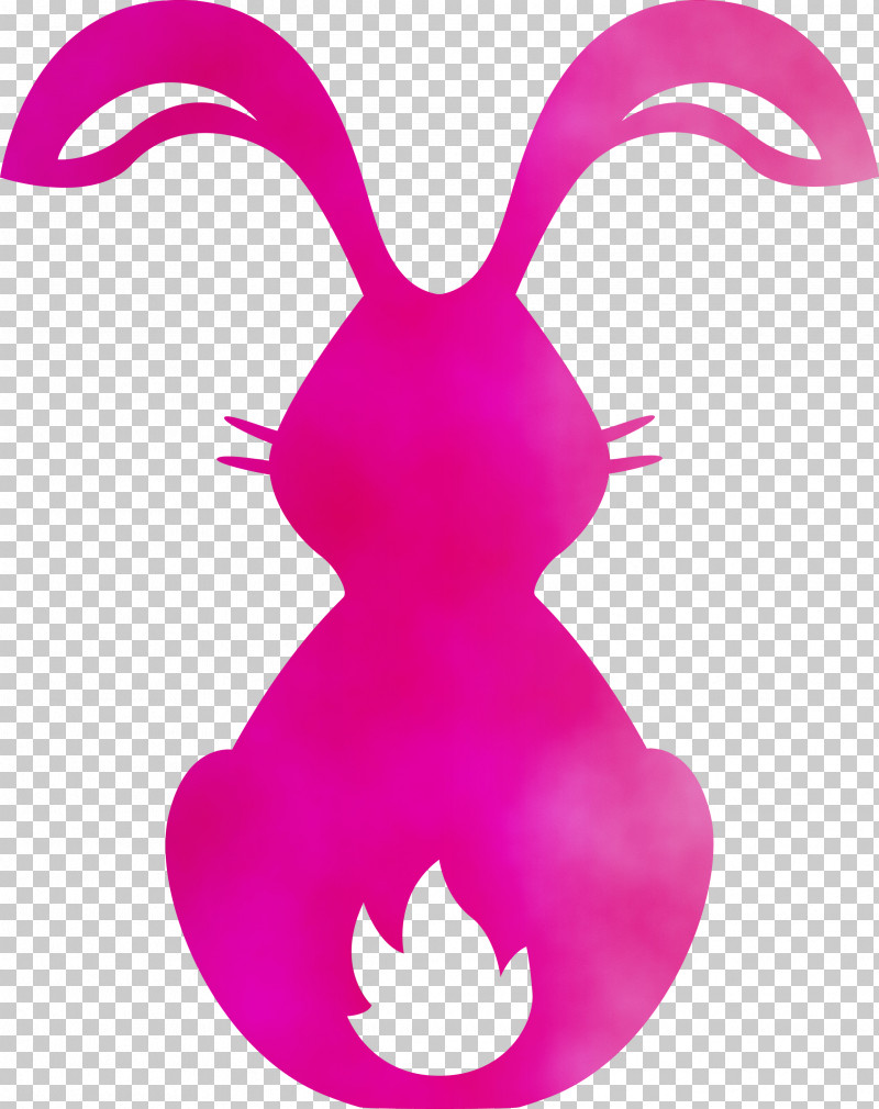 Pink Magenta Nose Tail Rabbit PNG, Clipart, Cute Bunny, Easter Day, Magenta, Nose, Paint Free PNG Download
