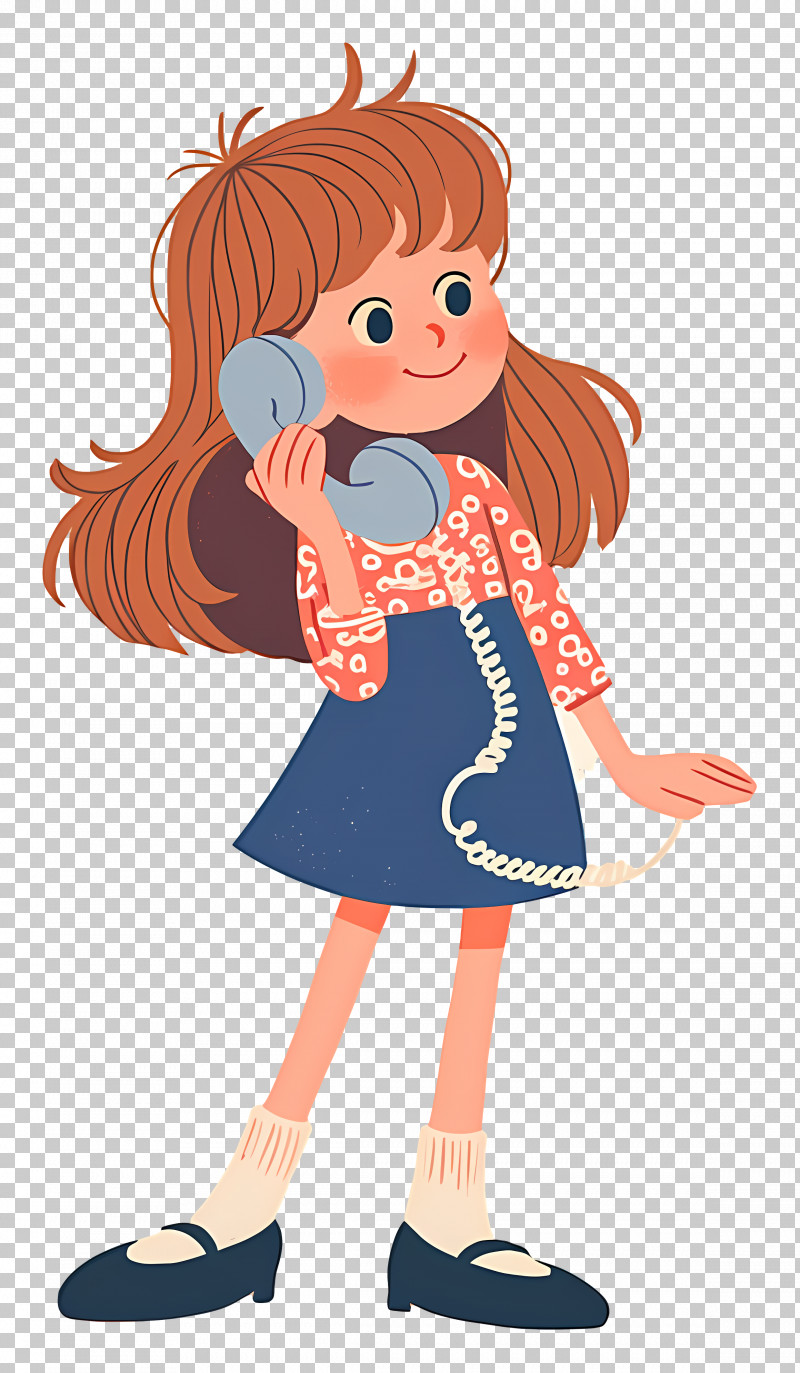 Girl Talking On Phone - Girl On Phone PNG