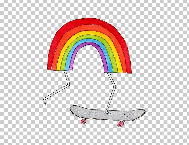 Rainbow Dash Skateboarding Tattoo PNG, Clipart, Blue, Cartoon, Cartoon Rainbow, Creative, Creative Rainbow Free PNG Download