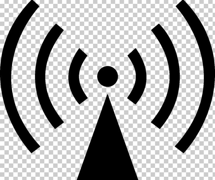 Radio Wave Hazard Symbol Radio Frequency PNG, Clipart, Amateur Radio, Black And White, Brand, Circle, Electromagnetic Radiation Free PNG Download