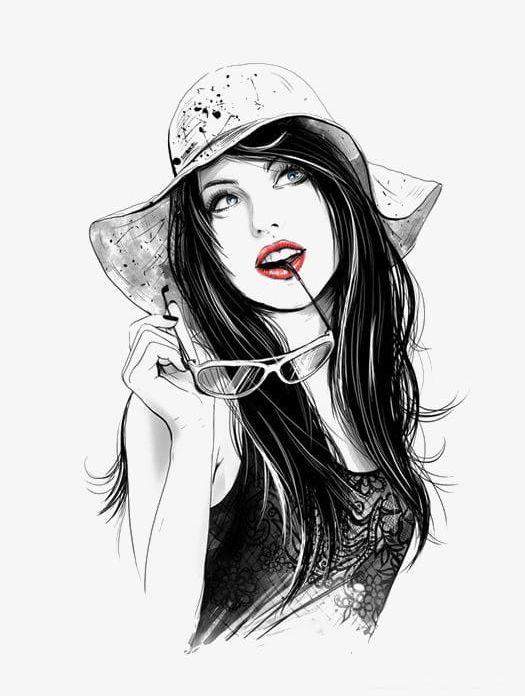 Long Haired Girl Png Clipart Beauty Black Girl Clipart Girls