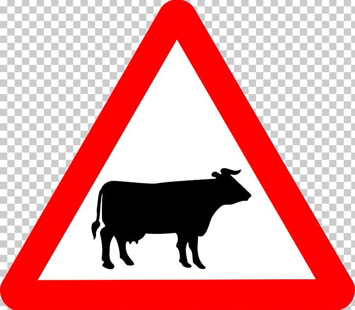 Cattle Traffic Sign Warning Sign Road The Highway Code PNG, Clipart, Black And White, Cattle, Cattle Grid, Cattle Like Mammal, Driving Free PNG Download