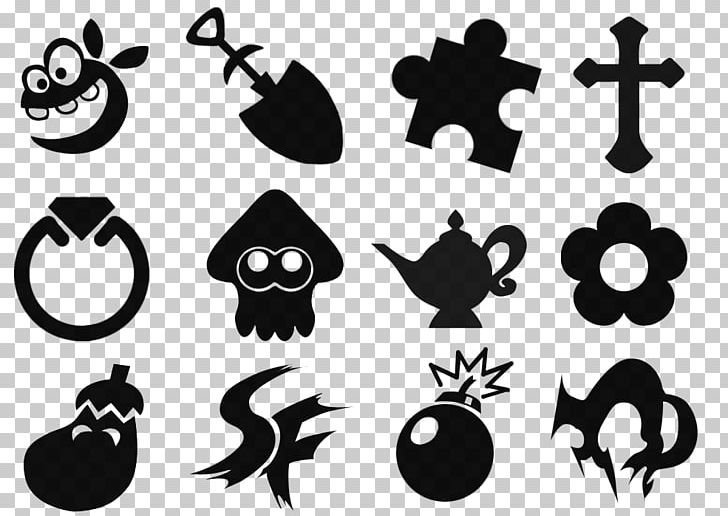 Super Smash Bros. Brawl Pikmin Logo Splatoon Symbol PNG, Clipart, Art, Black, Black And White, Concept, Deviantart Free PNG Download