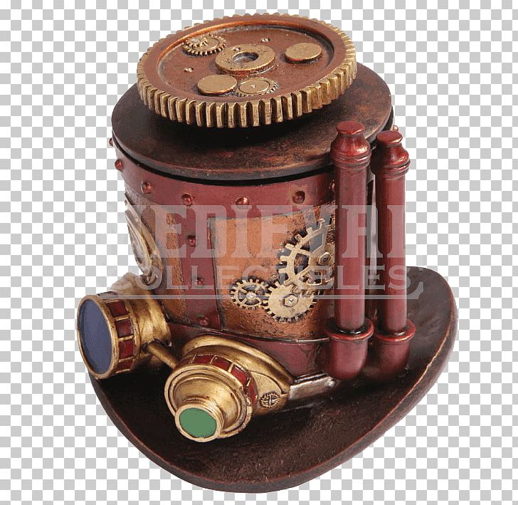 Steampunk Top Hat Goggles Hat Box PNG, Clipart, Box, Casket, Clothing, Clothing Accessories, Copper Free PNG Download