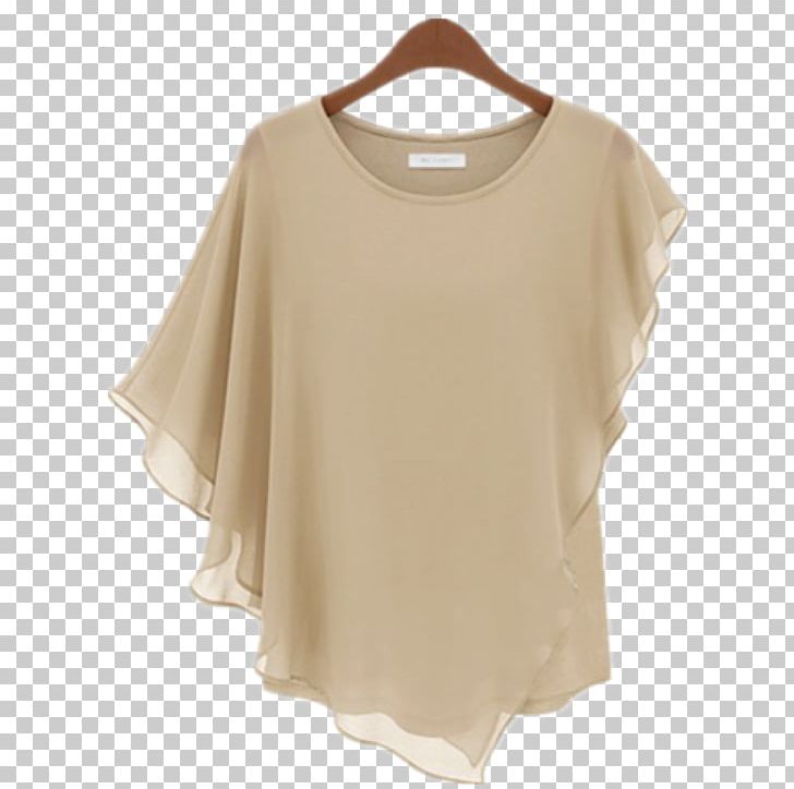 T-shirt Blouse Sleeve Top PNG, Clipart, Apricot, Beige, Blouse, Chiffon, Clothing Free PNG Download