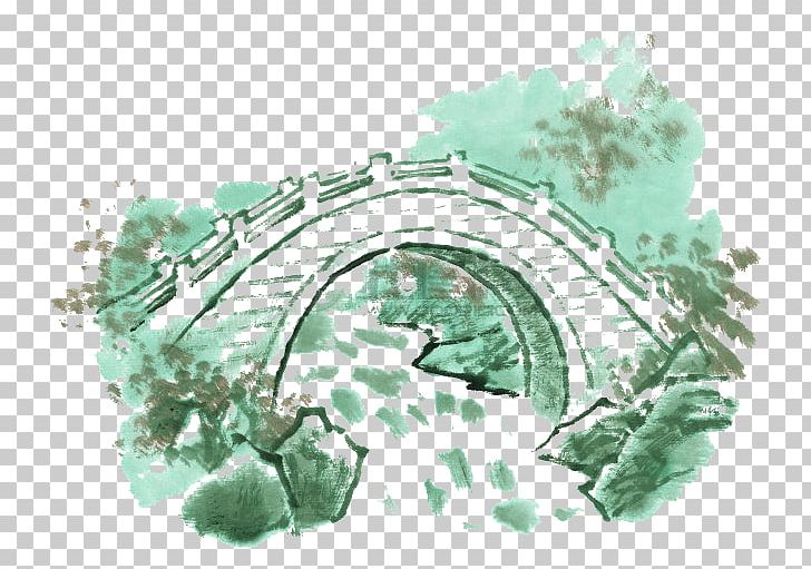 U56fdu753bu5c71u6c34 Bridge Ink Wash Painting PNG, Clipart, Arch Bridge, Bridge Cartoon, Chinese, Chinese Style, Download Free PNG Download