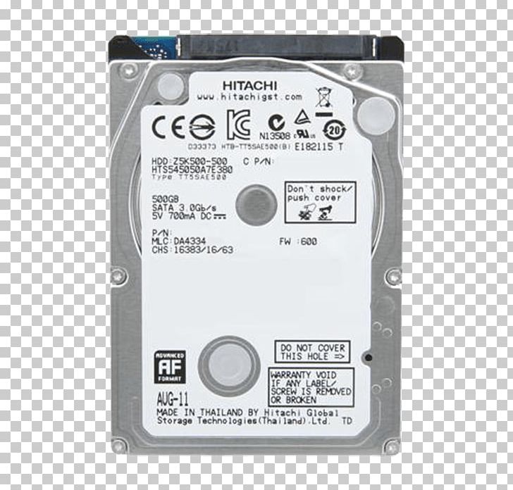 Laptop Serial ATA Hard Drives HGST Travelstar Z5K500 PNG, Clipart, Computer Component, Data Storage, Electronic Device, Electronics, Electronics Accessory Free PNG Download