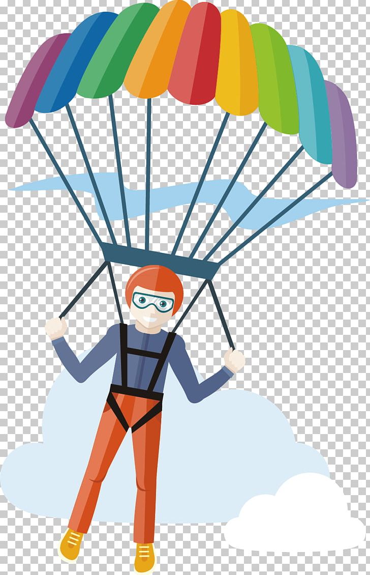 Parachute Parachuting Skydiver Poster PNG, Clipart, Animation, Area, Athletic Sports, Background Material, Balloon Free PNG Download