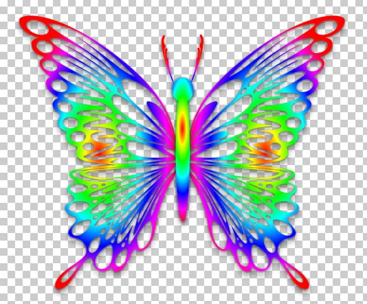 Butterfly Rainbow Desktop PNG, Clipart, Art, Arthropod, Brush Footed Butterfly, Butterfly, Clip Art Free PNG Download