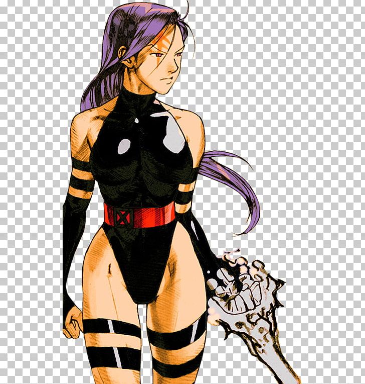 Marvel Vs. Capcom 2: New Age Of Heroes Marvel Vs. Capcom 3: Fate Of Two Worlds X-Men: Children Of The Atom Psylocke Marvel Super Heroes PNG, Clipart, Anime, Black Hair, Capcom, Cartoon, Fictional Character Free PNG Download