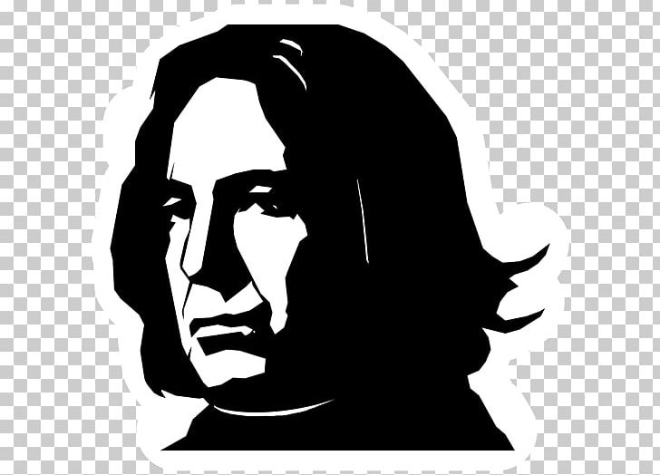 Professor Severus Snape Harry Potter And The Philosopher's Stone Hermione Granger Ron Weasley PNG, Clipart, Alan Rickman, Art, Black, Black And White, Comic Free PNG Download