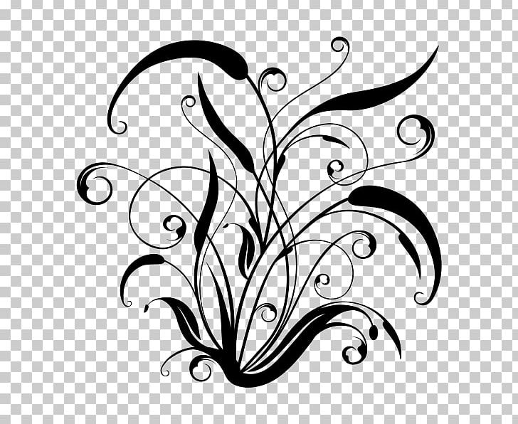 Flower Drawing Floral Design Sticker PNG, Clipart, Artwork, Black, Black And White, Branch, Bunga Free PNG Download