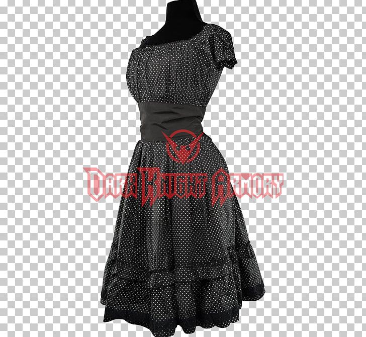 Little Black Dress Polka Dot Fashion Design PNG, Clipart, Black, Black M, Clothing, Cocktail Dress, Day Dress Free PNG Download