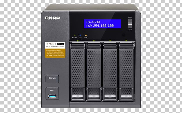 QNAP Ts-453a-4g Network Storage Systems Data Storage QNAP Systems PNG, Clipart, Audio Receiver, Data Storage, Electronic Device, Electronics, Linux Free PNG Download