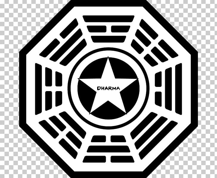 Dharma Initiative John Locke Desmond Hume Shannon Rutherford Logo PNG, Clipart, Area, Black And White, Brand, Circle, Desmond Hume Free PNG Download