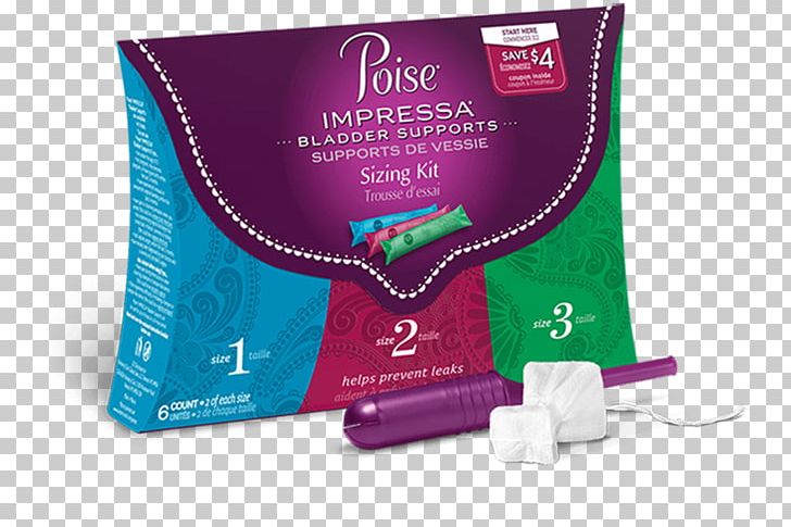Urinary Incontinence Urinary Bladder Incontinence Pad Stress Incontinence Poise Impressa Incontinence Bladder Supports Sizing Kit PNG, Clipart, Brand, Excretory System, Incontinence Pad, Magenta, Menstruation Free PNG Download