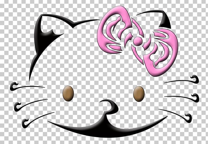 Hello Kitty Tattoo Stencil Art PNG, Clipart, Art, Carnivoran, Cartoon, Cat, Cat Like Mammal Free PNG Download