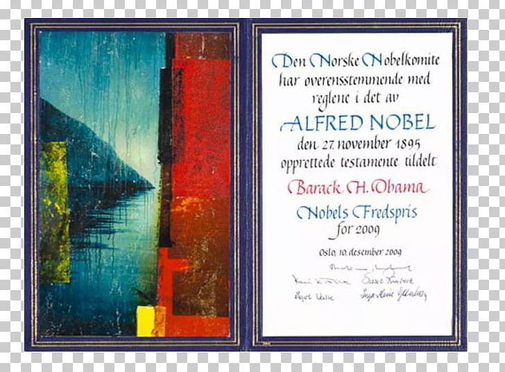 2009 Nobel Peace Prize 2014 Nobel Prize 2009 Nobel Prize PNG, Clipart, Advertising, Alfred Nobel, Appreciation Certificate, Awa, Award Free PNG Download