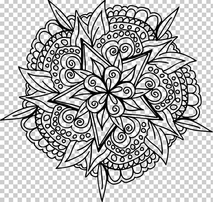 Mandala Coloring Book Meditation Drawing PNG, Clipart, Adult, Area, Artwork, Black And White, Book Free PNG Download