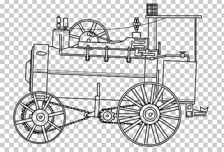 Steam Engine Steam Tractor Steam Locomotive Traction Engine PNG, Clipart, Angle, Auto Part, Bicycle Wheel, Black And White, Brand Free PNG Download