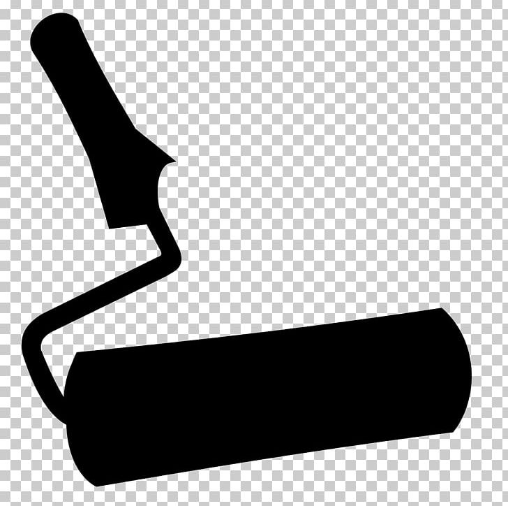 Paint Rollers Silhouette Painting PNG, Clipart, Arm, Art, Black, Black And White, Brush Free PNG Download