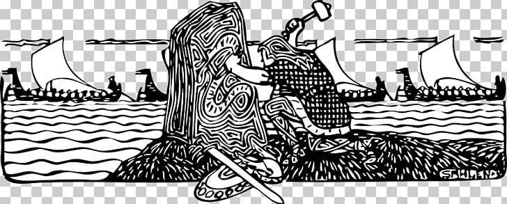 Graphics Vikings Viking Age PNG, Clipart, Angle, Art, Black And White, Brand, Cartoon Free PNG Download