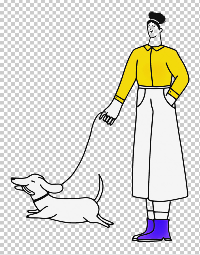 Walking The Dog PNG, Clipart, Dress, Headgear, Line Art, Male, Shoe Free PNG Download