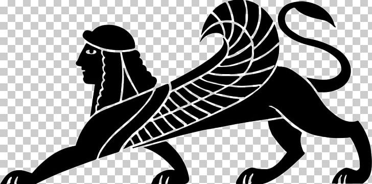 Sphinx Sphynx Cat Silhouette PNG, Clipart, Animals, Art, Bastet, Black, Black And White Free PNG Download
