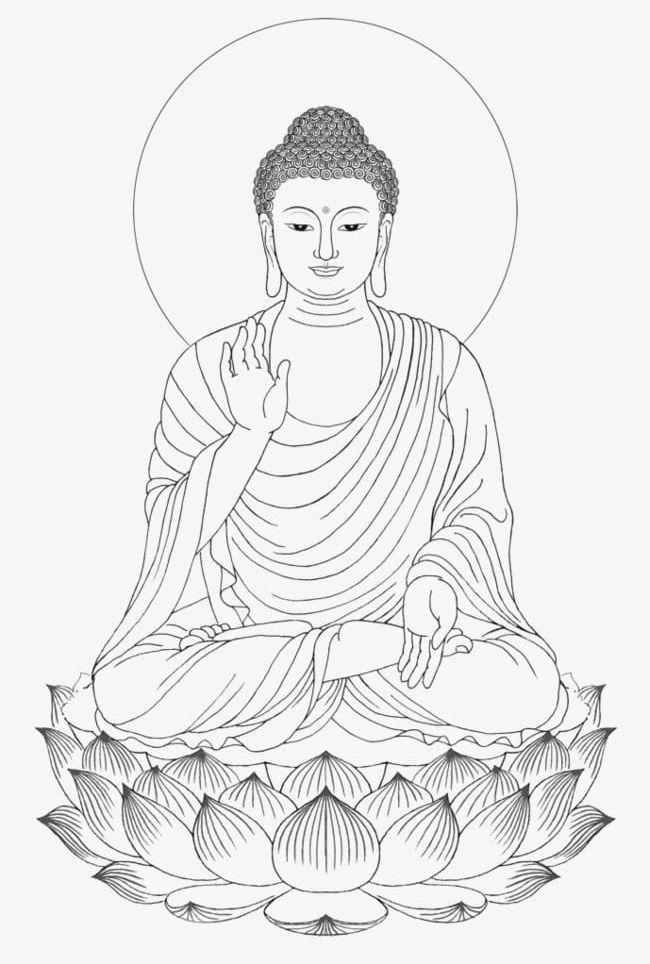 Shakya Muni Painted Portrait Sitting Buddha Drawing PNG, Clipart, Buddha, Buddha Clipart, Buddhism, Drawing, Drawing Clipart Free PNG Download