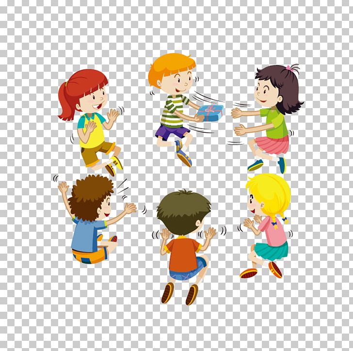 kids playing games clipart