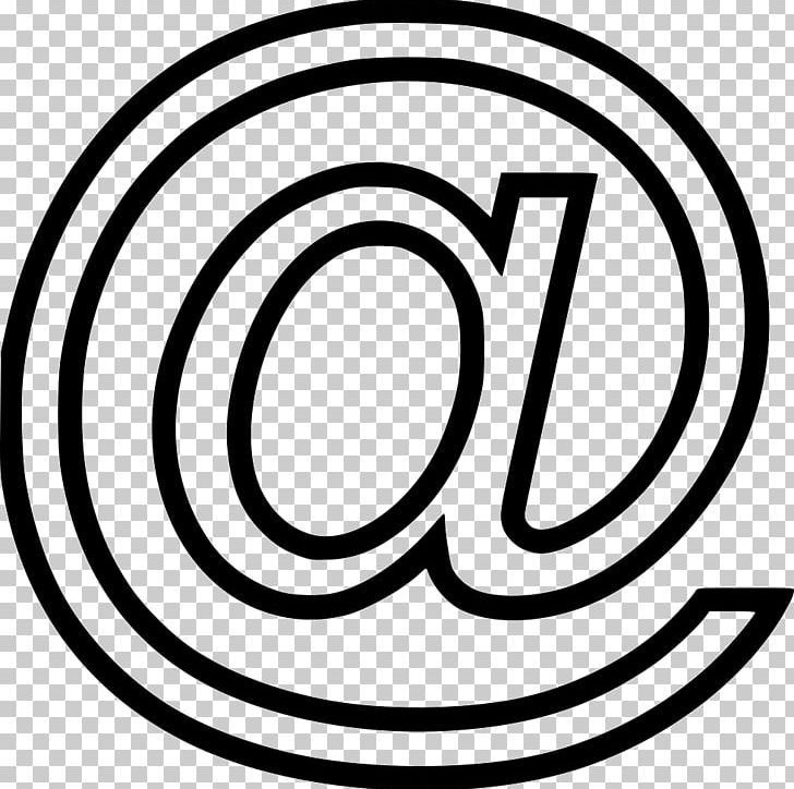 At Sign Computer Icons Encapsulated PostScript PNG, Clipart, Area, Arroba, At Sign, Black And White, Brand Free PNG Download