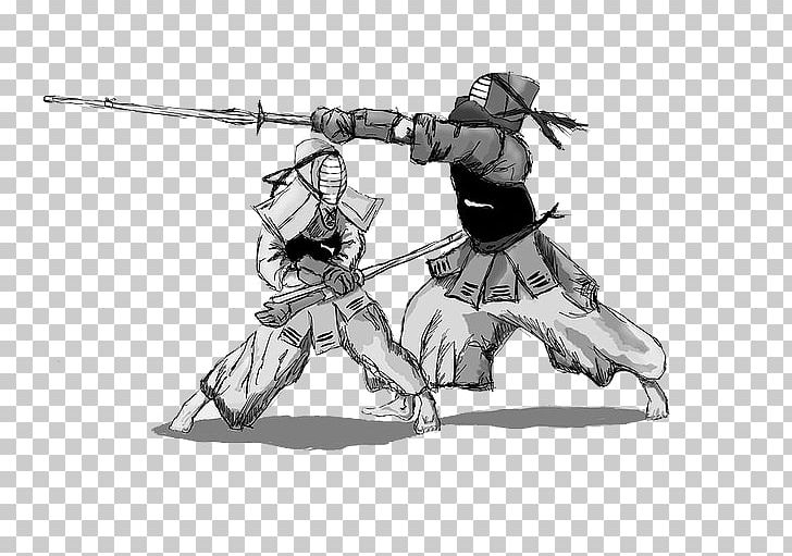Kendo: The Way Of The Sword Iaijutsu Iaidō Sport PNG, Clipart, Aikido, Black And White, Cold Weapon, Dojo, Drawing Free PNG Download