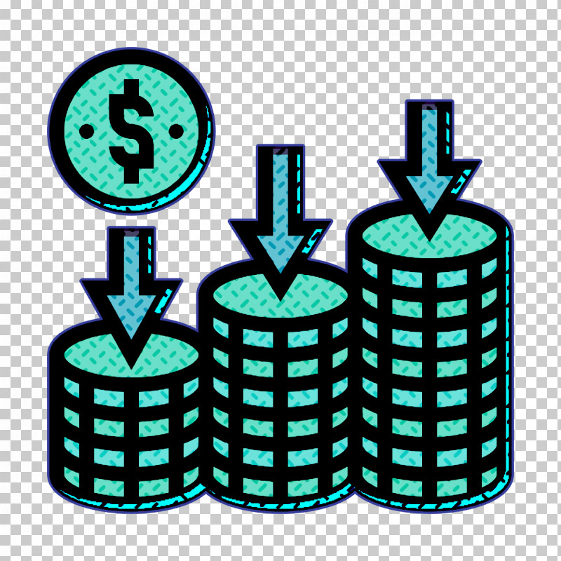 Loss Icon Saving And Investment Icon PNG, Clipart, Aqua, Birthday Candle, Cylinder, Line Art, Loss Icon Free PNG Download