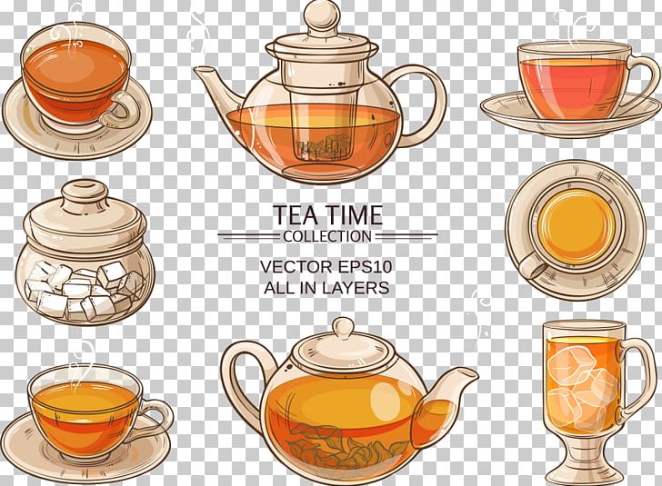 Iced Tea Teapot Illustration PNG, Clipart, Cup, Drawing, Earl Grey Tea, Flavor, Glass Free PNG Download