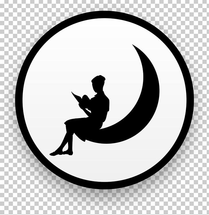 Moon Computer Icons PNG, Clipart, Black And White, Circle, Computer Icons, Emblem, Girl Free PNG Download
