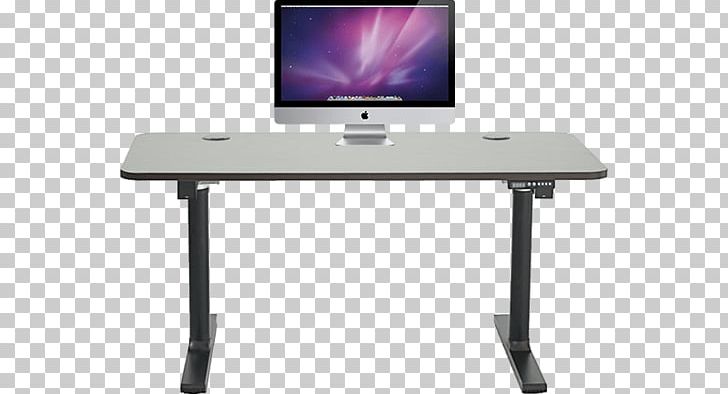 Standing Desk Sit-stand Desk Computer Desk PNG, Clipart, Angle, Computer, Computer Desk, Computer Monitor Accessory, Desk Free PNG Download