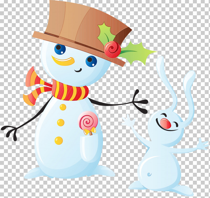 Snowman PNG, Clipart, Cartoon, Paint, Snowman, Watercolor, Wet Ink Free PNG Download