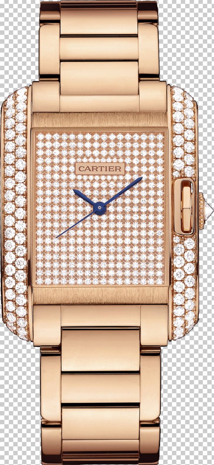 Cartier Tank Anglaise Watch Gold PNG, Clipart, Accessories, Automatic Watch, Brand, Brilliant, Cartier Free PNG Download