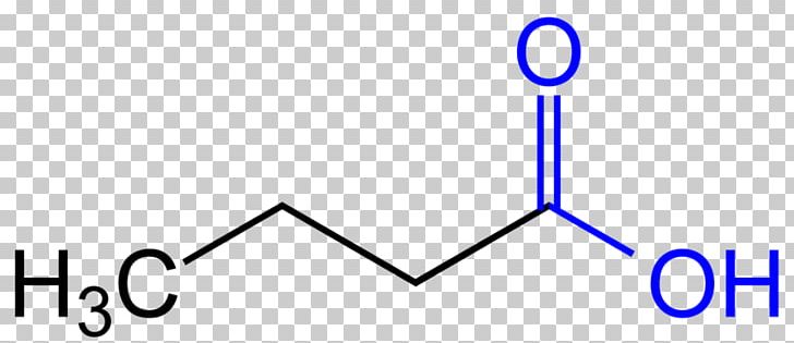 Butyric Acid Chemical Structure Structural Formula Skeletal Formula PNG, Clipart, Acetic Acid, Acid, Angle, Area, Blue Free PNG Download