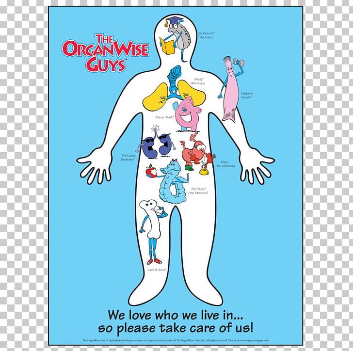 The OrganWise Guys Human Body Poster PNG, Clipart, Art, Cartoon, Child, Childhood Obesity, Clothing Free PNG Download