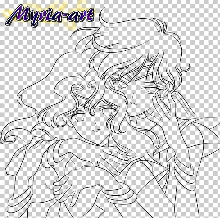 Line Art Sailor Venus Sailor Pluto Sailor Jupiter Sailor Uranus PNG, Clipart, Art, Artwork, Black, Cartoon, Chibiusa Free PNG Download