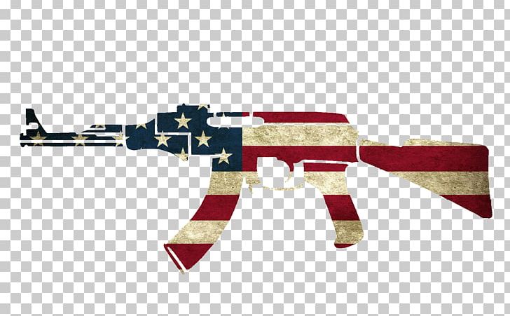 Flag Of The United States Firearm Weapon AK-47 PNG, Clipart, Air Gun, Ak47, Ak 47, Assault Rifle, Bullet Free PNG Download
