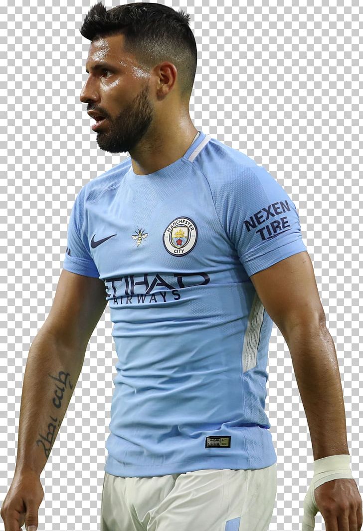Sergio Agüero Manchester City F.C. Jersey Football Player PNG, Clipart, 2017, 2018, Art, Blue, Clothing Free PNG Download
