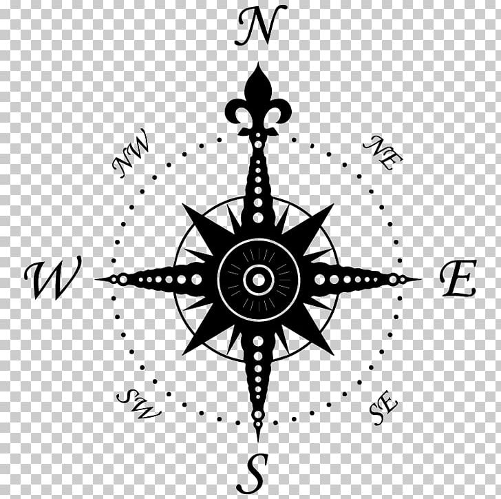 North Compass Rose Symbol Graphics PNG, Clipart, Angle, Black, Black And White, Cardinal Direction, Cartography Free PNG Download