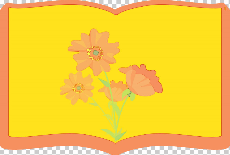 Flower Line Yellow Petal Pattern PNG, Clipart, Biology, Book Frame, Flower, Flower Frame, Geometry Free PNG Download