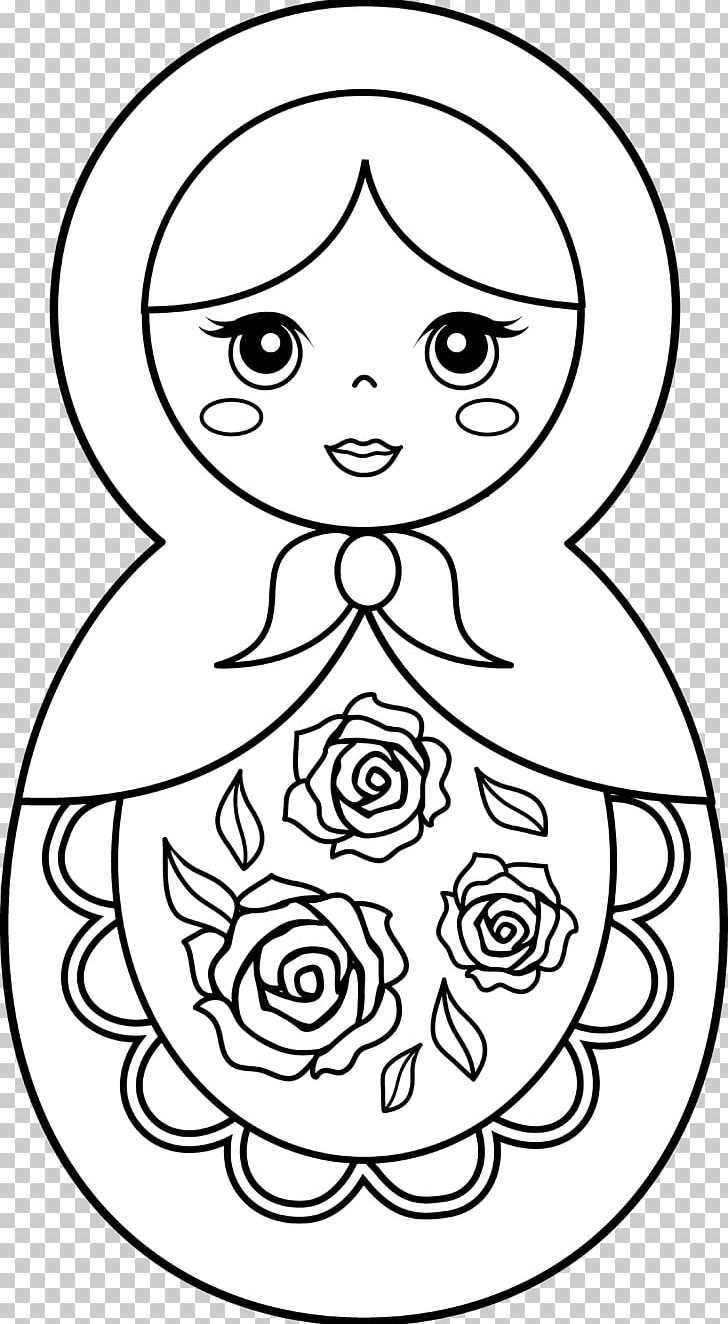 Matryoshka Doll Coloring Book Paper Doll Toy PNG, Clipart, Art, Barbie, Black And White, Child, Doll Free PNG Download