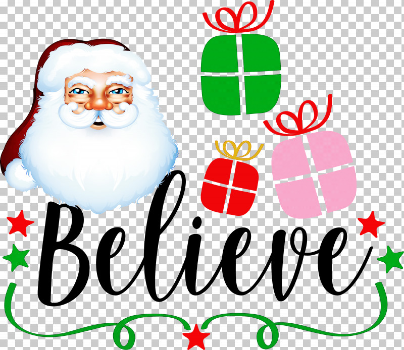 Believe Santa Christmas PNG, Clipart, Believe, Christmas, Christmas Day, Christmas Ornament, Christmas Ornament M Free PNG Download