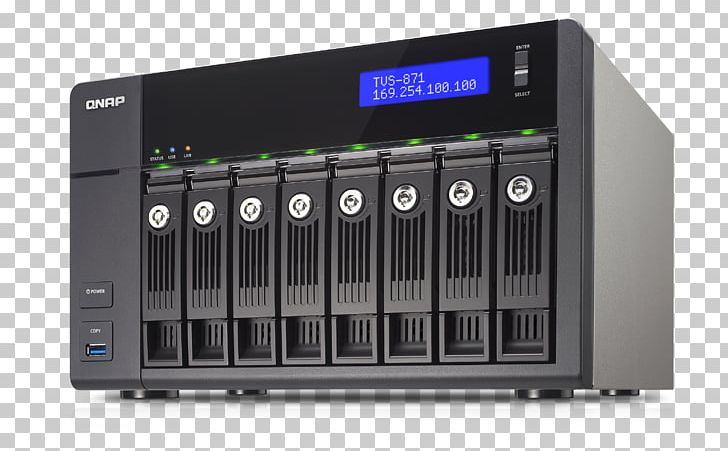 QNAP TVS-871 NAS Server PNG, Clipart, Audio Equipment, Central Processing Unit, Computer Network, Data Storage, Electronic Device Free PNG Download