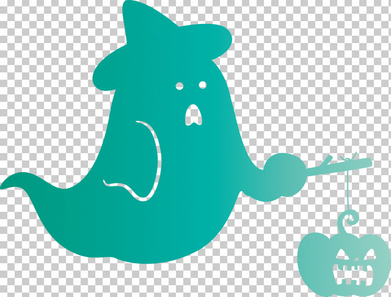 Halloween Ghost PNG, Clipart, Biology, Cartoon, Fish, Ghost, Green Free PNG Download