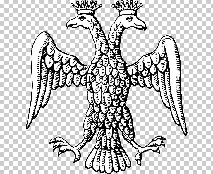 Byzantine Empire Grand Duchy Of Moscow Double-headed Eagle Coat Of Arms Of Russia PNG, Clipart, Animals, Artwork, Beak, Bird, Black And White Free PNG Download